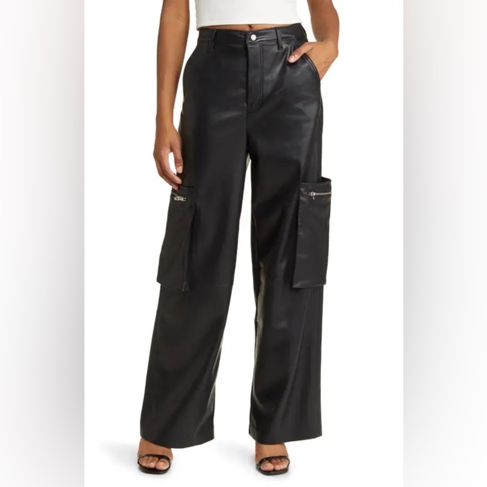 Rib Cage Frankle Faux Leather Pants BLANKNYC‎